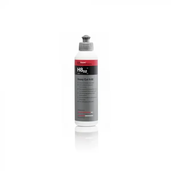 Koch Chemie H8.02 - Heavy Cut, polish abraziv fara silicon si uuri, 250 ml