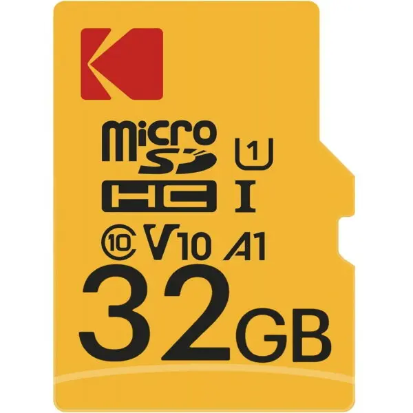 KODAK Card Memorie microSDHC Kodak Premium Performance, 32Gb, Clasa 10 / UHS-1 U1, Cu Adaptor EKMSDM32GHC10K