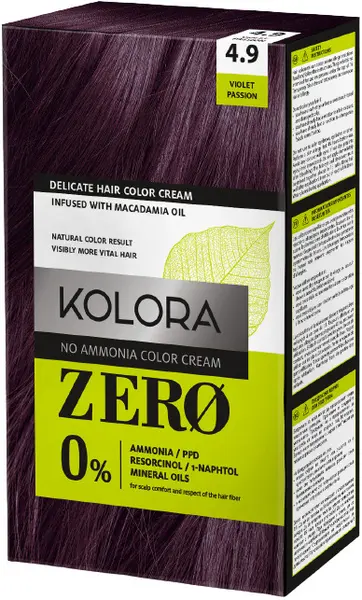 Kolora Zero Vopsea de păr, 4.9 Pasiune violetă
