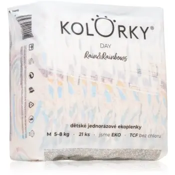 Kolorky Day Rain&Rainbow scutece ECO de unică folosință