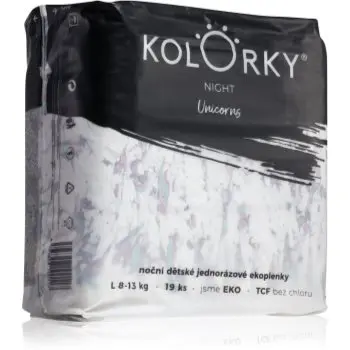 Kolorky Night Unicorn scutece ECO de unică folosință pentru ingrijire de noapte si protectie