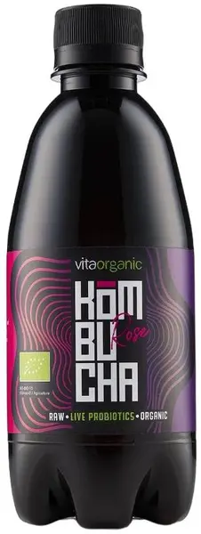 Kombucha cu trandafir, 330 ml, Vita Organic