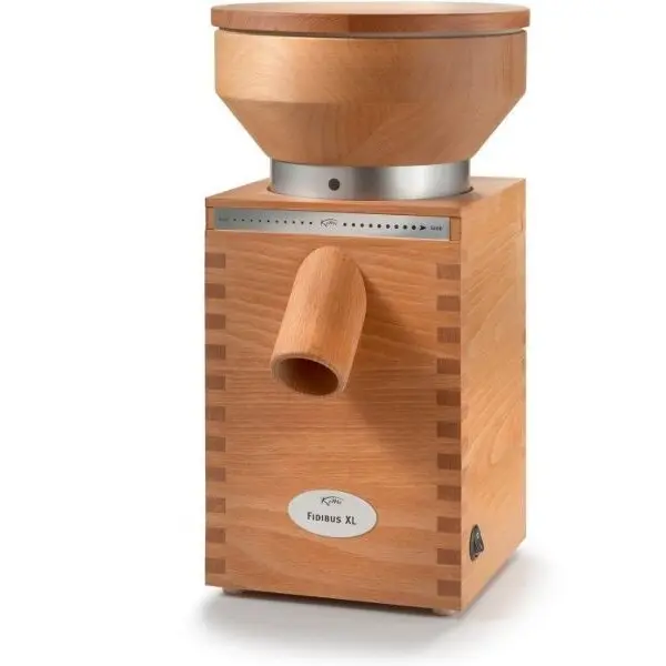 KoMo Moara pentru macinat cereale KoMo Fidibus XL, 600 W, Pietre de moara, 200 g/min, Carcasa lemn