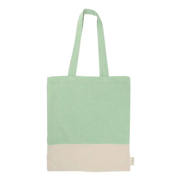Konti sacoșă de cumpărături, din bumbac - verde