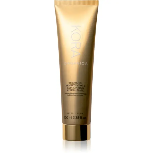 KORA Organics Turmeric Brightening & Exfoliating Scrub + Mask masca si peeling 100 ml