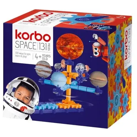 Korbo Set Blocuri Korbo Space, varsta peste 4 ani, 131 piese