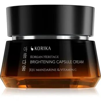 KORIKA Korean Heritage Jeju Mandarine & Vitamin C Brightening Capsule Cream crema iluminatoare cu vitamina C