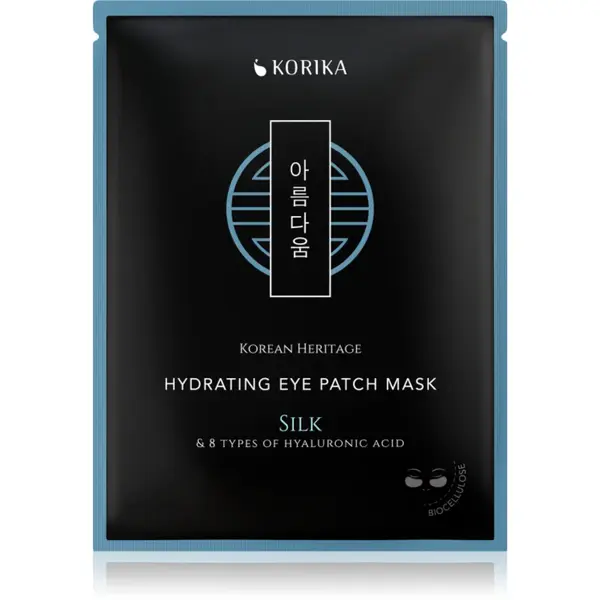 KORIKA Korean Heritage Silk & 8 Types of Hyaluronic Acid Hydrating Eye Patch Mask masca hidratanta zona ochilor 2 buc