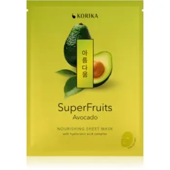 KORIKA SuperFruits Avocado - Nourishing Sheet Mask mască textilă nutritivă