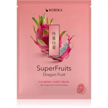 KORIKA SuperFruits Dragon Fruit - Calming Sheet Mask mască textilă calmantă