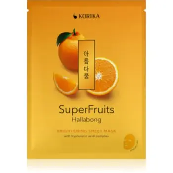 KORIKA SuperFruits Hallabong - Brightening Sheet Mask mască textilă iluminatoare