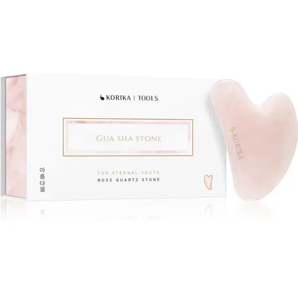 KORIKA Tools Gua Sha Green Jade Stone accesoriu de masaj faciale Gua Sha Quartz Pink 1 buc