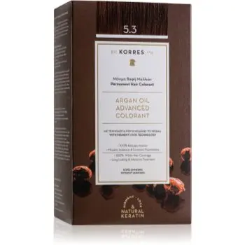 Korres Argan Oil Culoare permanenta pentru par cu ulei de argan
