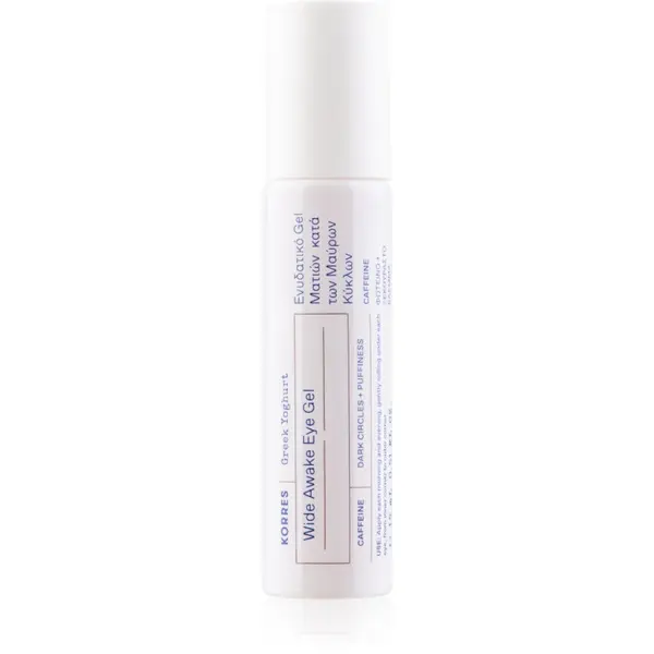 Korres Greek Yoghurt Wide Awake Eye Gel Roller ser pentru ochi, cu efect de iluminare roll-on 15 ml