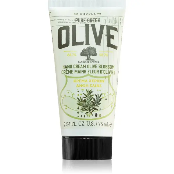 Korres Pure Greek Olive & Olive Blossom crema de maini hranitoare 75 ml