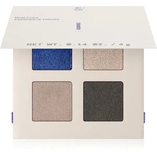 Korres Real Color Natural Palette paletă cu farduri de ochi culoare 02 Smokey Sea 4 g