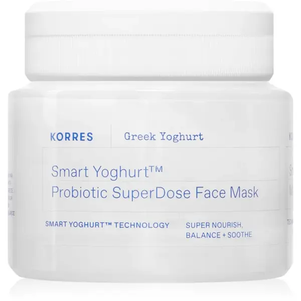 Korres Smart Yoghurt™ Probiotic SuperDose Face Mask mască hidratantă răcoritoare cu probiotice 100 ml