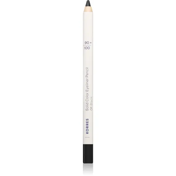 Korres Solid Color Eyeliner Pencil dermatograf cremos culoare Black 1.2 g