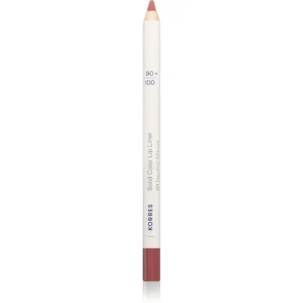 Korres Solid Color Lip Liner creion contur buze culoare 01 Neutral Mauve 1.2 g