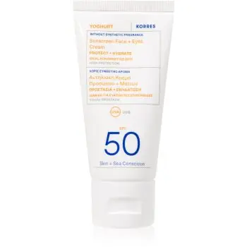 Korres Yoghurt Sunscreen cremă protectoare pentru fata si zona ochilor