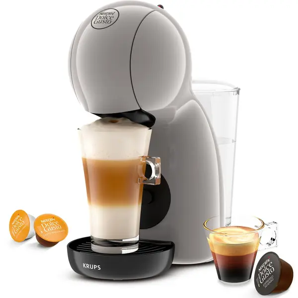 KRUPS Espressor cu capsule Krups NESCAFÉ® Dolce Gusto® Piccolo XS KP1A3AF0, 1600W, 15 bari, rezervor apa 0.8L, peste 30 de bauturi calde sau reci, functie Hot & Cold, functie Eco, crem