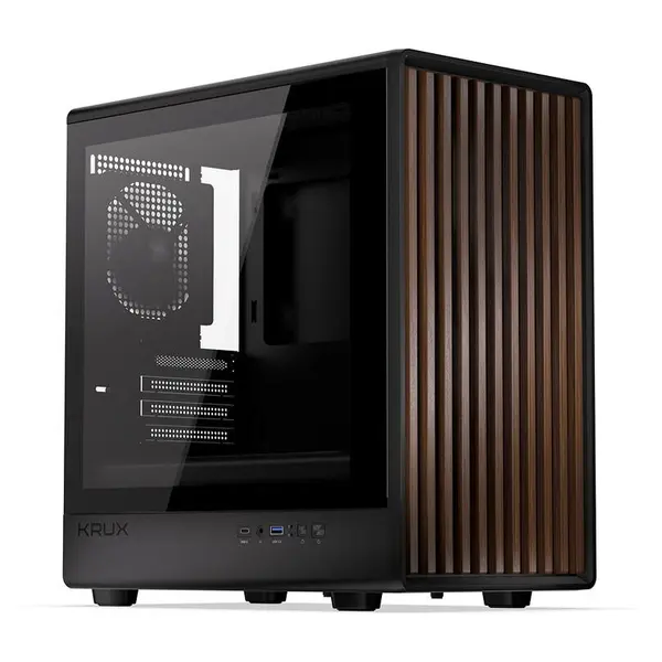 KRUX Carcasa Krux Helio, Mini Tower, cu 1 ventilatoare incluse 120 mm PWM, Negru