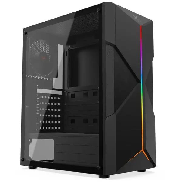 KRUX Carcasa PC Krux Astral ARGB, KRX0031, Micro ATX, Mini ITX, ATX, Negru