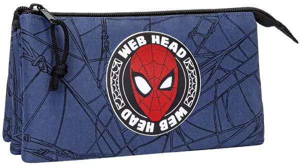 Kstationery Spider-man - Acțiune, 1 fermoar și 3 compartimente
