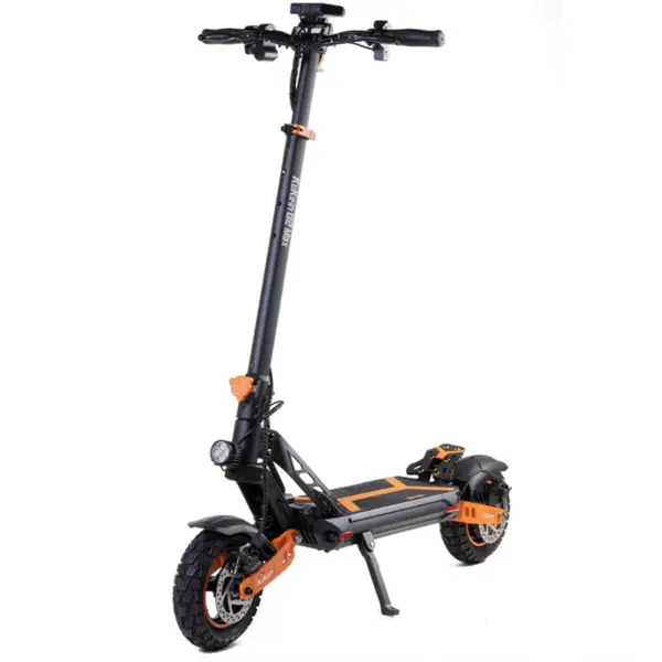 KUGOO Trotineta electrica Kukirin G2 Max, viteza maxima 55 km/ora, autonomie max 80km, motor 1000W, acumulator 48V 20Ah, Negru-Portocaliu