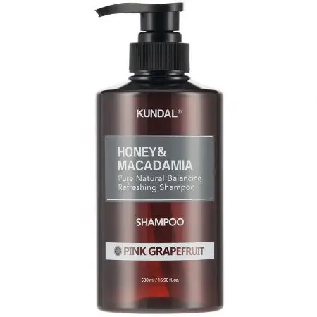 KUNDAL – Honey & Macadamia Nature Shampoo, Pink Grapefruit, 500ml