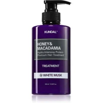 KUNDAL Honey & Macadamia White Musk crema intens hidratanta pentru păr uscat și deteriorat