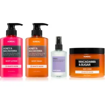 KUNDAL Honey & Macadamia White Musk set pentru corp