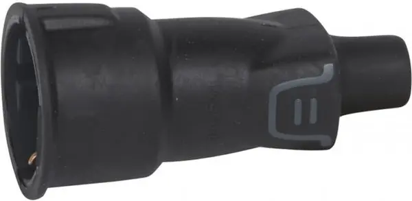 Kuplung Legrand - 50343, 2Р+Т, 16A, ІР 44, 250 V, negru