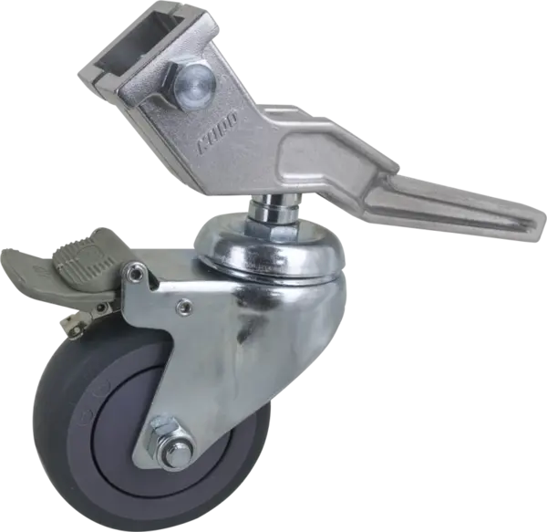 Kupo KC-100G 100mm Caster with Brake 30mm Square Adapter Set of Three