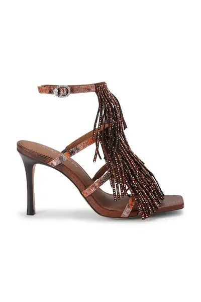Kurt Geiger London sandale cu toc înalt Fringe Sandal 90