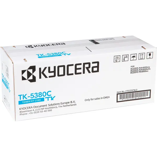 Kyocera Toner original Kyocera TK-5380C, CYAN, 10.000 pagini, compatibil cu seriile ECOSYS MA si PA