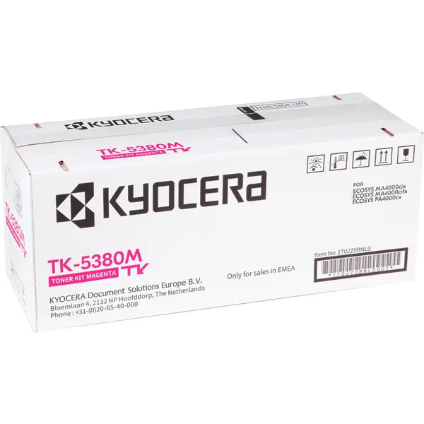Kyocera Toner original Kyocera TK-5380M, Magenta, 10.000 de pagini, pentru ECOSYS MA4000cifx, MA4000cix, PA4000cx