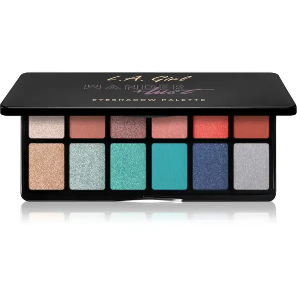 L.A. Girl Cosmetics Fanatic paletă cu farduri de ochi culoare Wanderlust 12x1 g