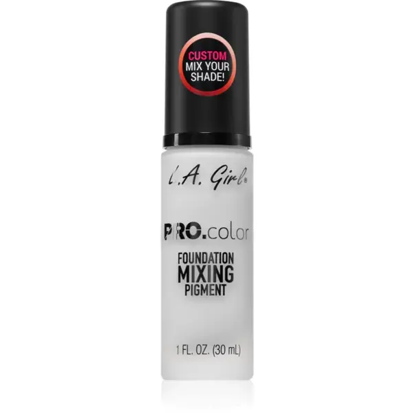 L.A. Girl Cosmetics PRO. Color pigment colorant pentru machiaj culoare White 30 ml