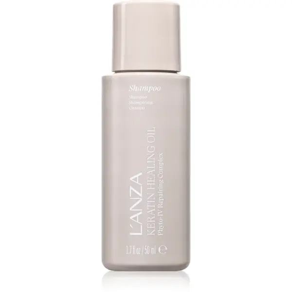 L'anza Keratin Healing Oil Lustrous Shampoo sampon revitalizant pentru par deteriorat 50 ml