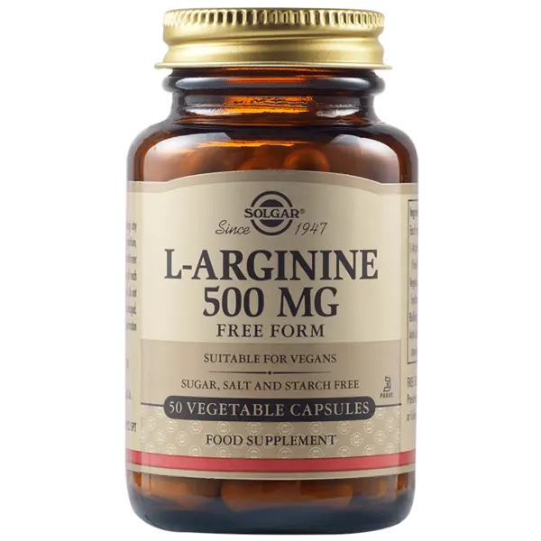 L-Arginina 500mg, 50 capsule, Solgar