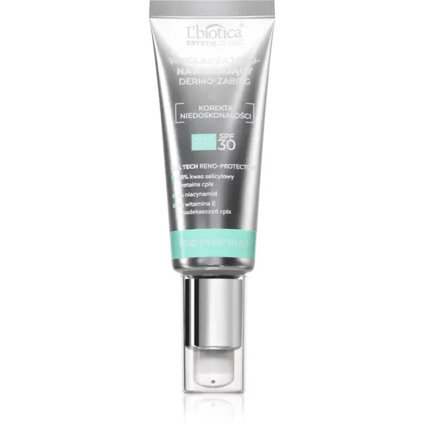 L’biotica Estetic Clinic Acid Treatment loțiune protectoare hidratantă cu efect de netezire SPF 30 35 ml