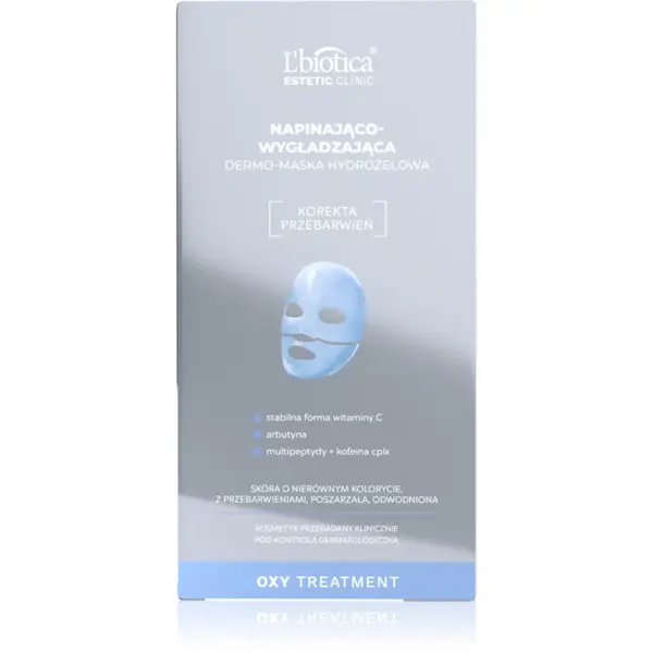 L’biotica Estetic Clinic Oxy Treatment mască intensă cu hidrogel pentru fermitatea pielii 1 buc