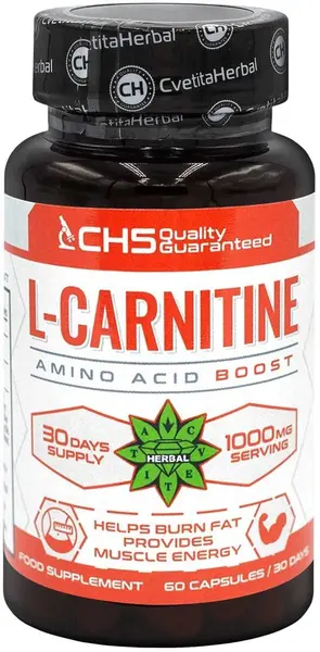 L-Carnitine, 500 mg, 60 capsule, Cvetita Herbal