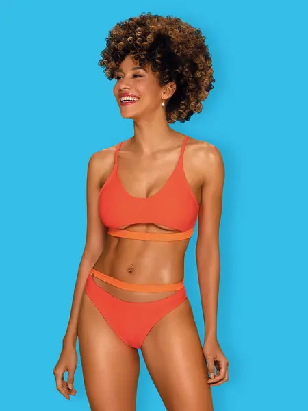 L - Costum de baie din doua piese Miamelle Portocaliu