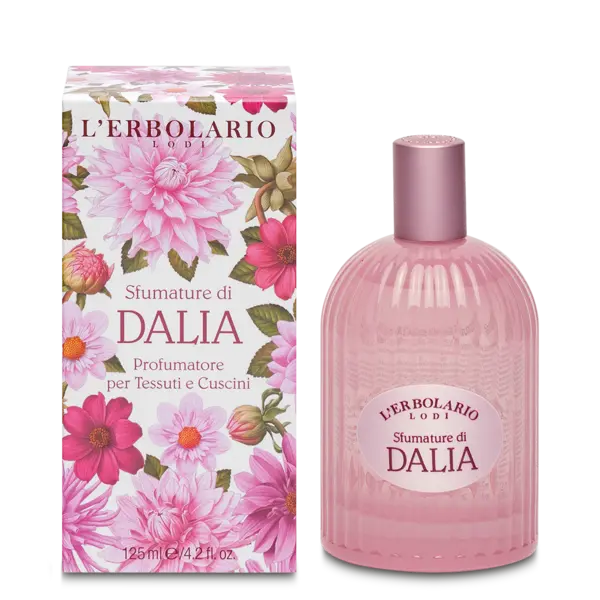 L'Erbolario Difuzor parfumant pentru tesaturi si perne Shades of Dahlia, 125ml