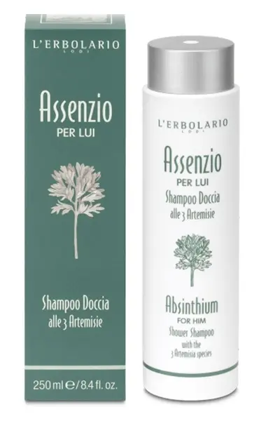 L'Erbolario Sampon si gel de dus pentru el Absinthium, 250ml