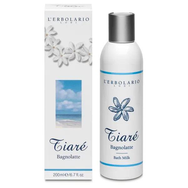 L'Erbolario Tiare Lapte de baie, 200ml