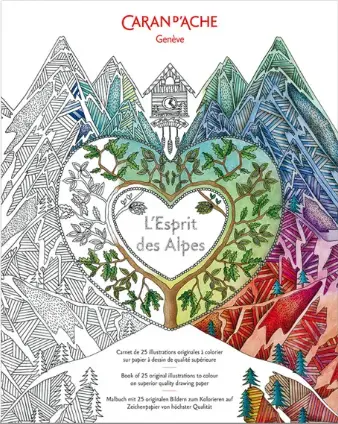 L' Esprit des Alpes - Colouring Book |
