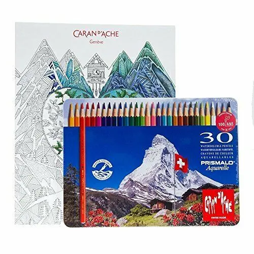 L' Esprit des Alpes - Set Colouring Book + 30 Prismalo |